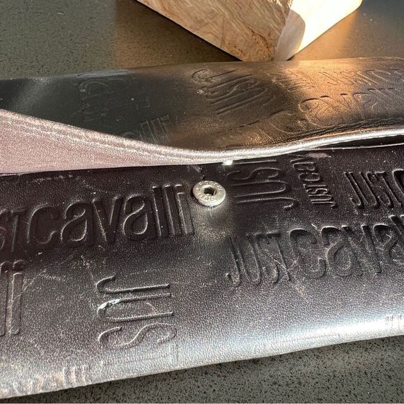 JUST CAVALLI  Brown Leather Wallet Credit Card slots - Picture 8 of 8